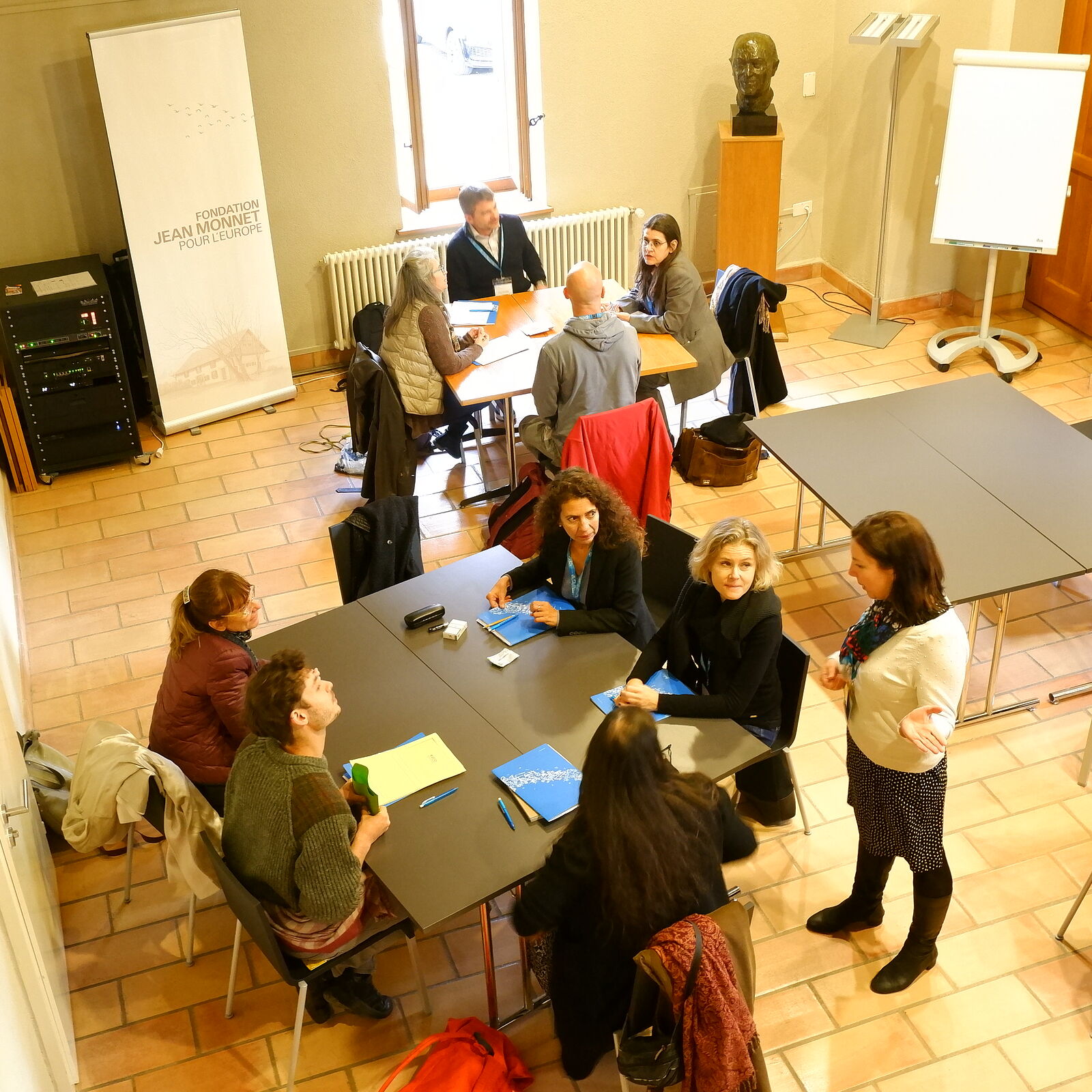 Discussion de groupe lors du colloque« Le corps acteur », Lausanne, 18.11.2021. Photo : © Sarah Neu.